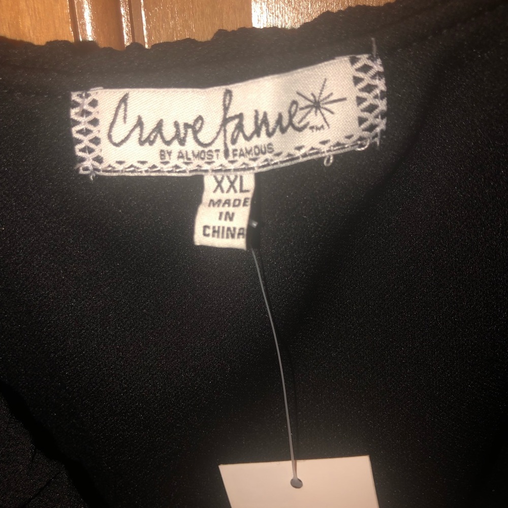 Off the shoulder black dress